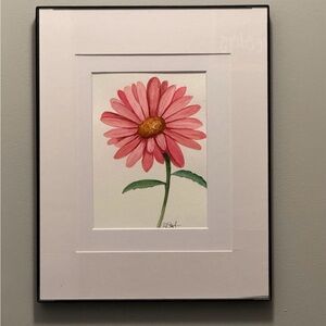Original watercolor daisy